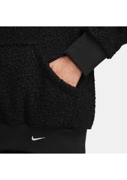 Nsw Collection Sherpa Hoodie Kadın Beyaz Oversize Bol Kesim Polarlı Sweatshirt FB8783-010 indirimleri