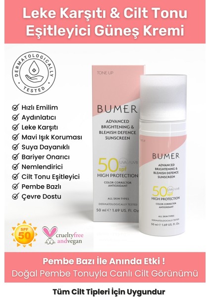 Renkli Güneş Koruyucu Krem Spf 50+