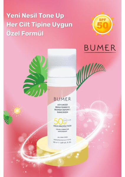 Renkli Güneş Koruyucu Krem Spf 50+