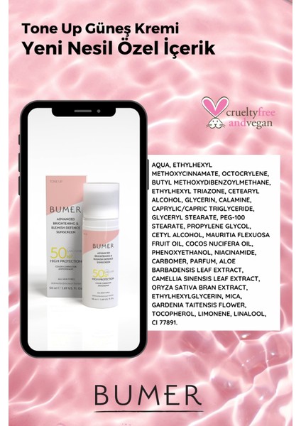 Renkli Güneş Koruyucu Krem Spf 50+