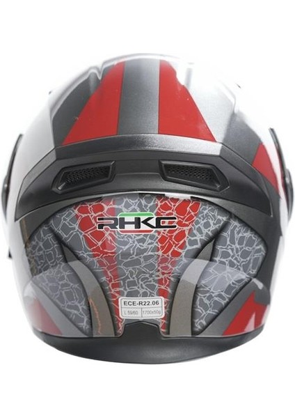 902 Çene Açılır Vizörlü Kask Titanyum Gri