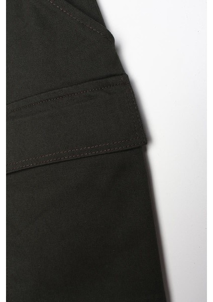 Haki-Palaska Kemerli Cepli Bol Paça Pantolon fırsatları