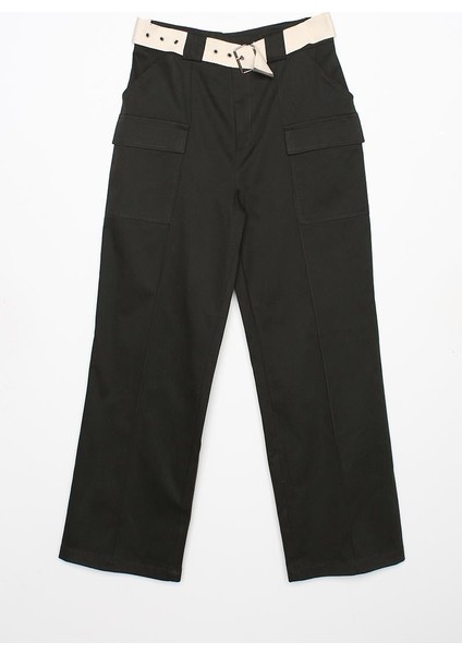 Haki-Palaska Kemerli Cepli Bol Paça Pantolon indirimleri