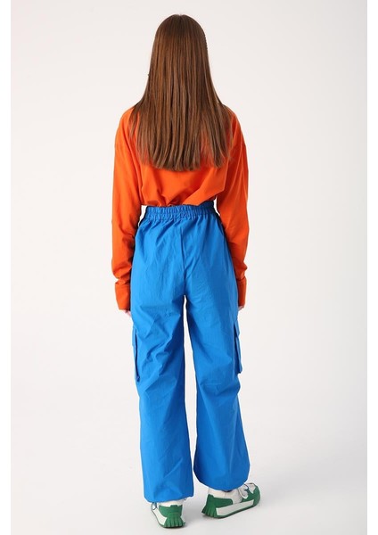 Saks-Kargo Cepli Paçası Büzgülü Paraşüt Pantolon fırsatları