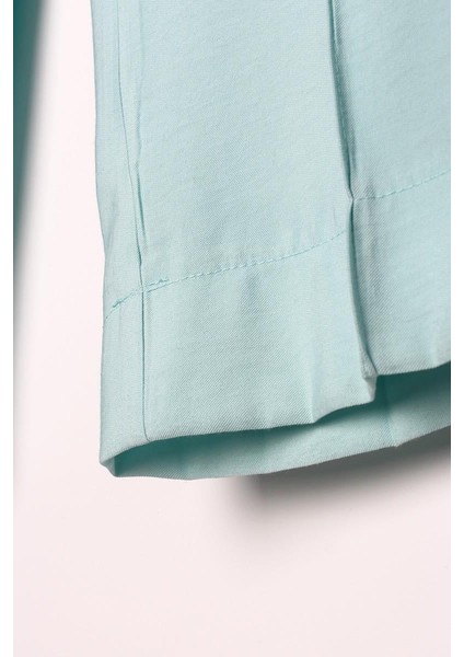 Mint-Çimalı Rahat Kalıp Pantolon