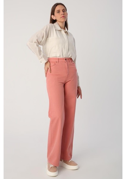 Gül-Rahat Kalıp Bol Paça Pantolon