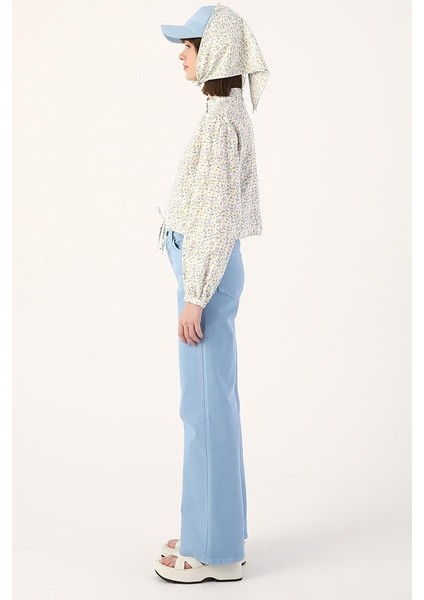 Mavi-Wide Leg Yüksek Bel Pantolon modelleri