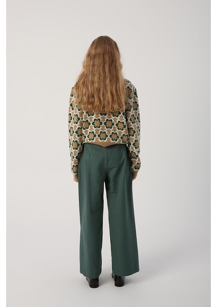 Nefti-Pileli Bol Paça Pantolon modelleri