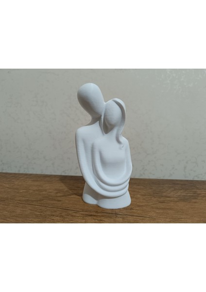 Sevgili Aşıklar Sarılmış Biblo Dekor Heykel Dekor 12 x 5 x 6 cm