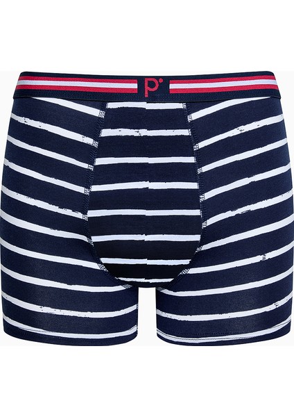 Erkek Blue Sailor 3lü Çok Renkli Boxer