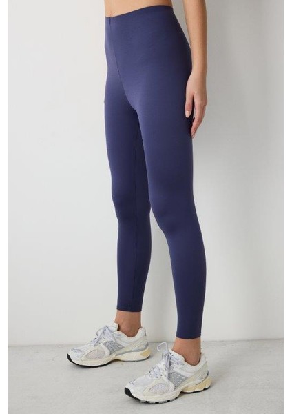 Koyu Indigo Yüksek Bel Toparlayıcı Miracle Slimmer Crop Tayt