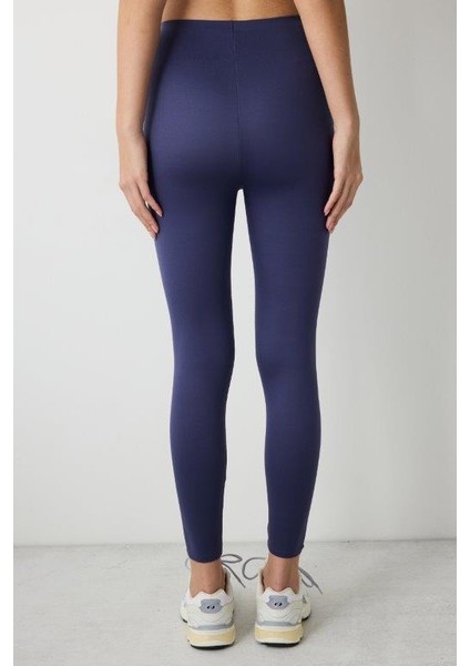 Koyu Indigo Yüksek Bel Toparlayıcı Miracle Slimmer Crop Tayt modelleri