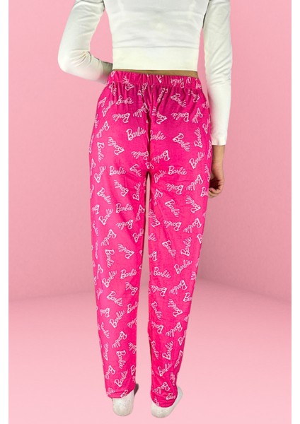 Dreamy Soft Kadife Dokulu Desenli Süet Pijama Altı Pantolon