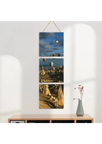Ahşap Katlanabilir 3lü Tablo - TBL0104