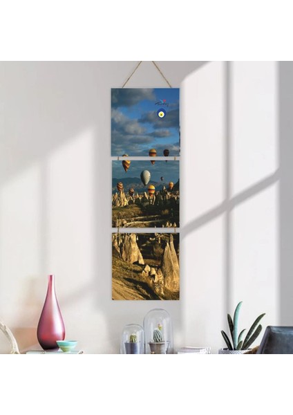 Ahşap Katlanabilir 3lü Tablo - TBL0104