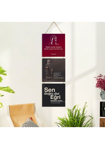 Ahşap Katlanabilir 3lü Tablo - TBL0057 fiyatları