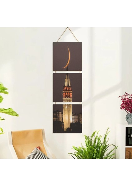 Ahşap Katlanabilir 3lü Tablo - TBL0090 fiyatları