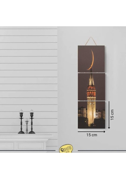 Ahşap Katlanabilir 3lü Tablo - TBL0090 indirimleri