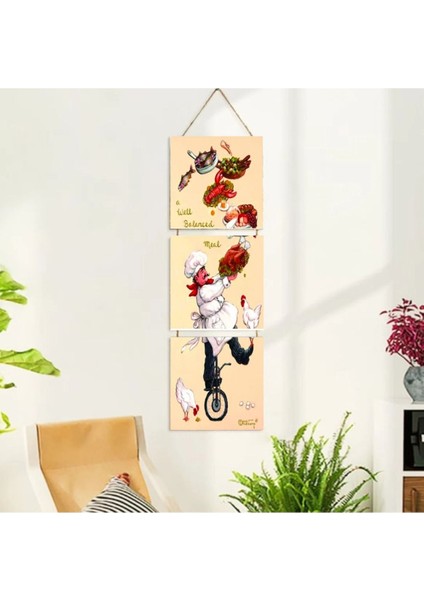 Ahşap Katlanabilir 3lü Tablo - TBL0055 fiyatları