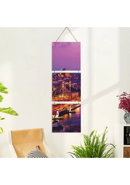 Ahşap Katlanabilir 3lü Tablo - TBL0102