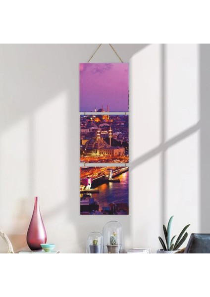 Ahşap Katlanabilir 3lü Tablo - TBL0102