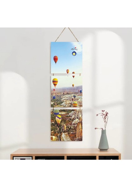 Ahşap Katlanabilir 3lü Tablo - TBL0106