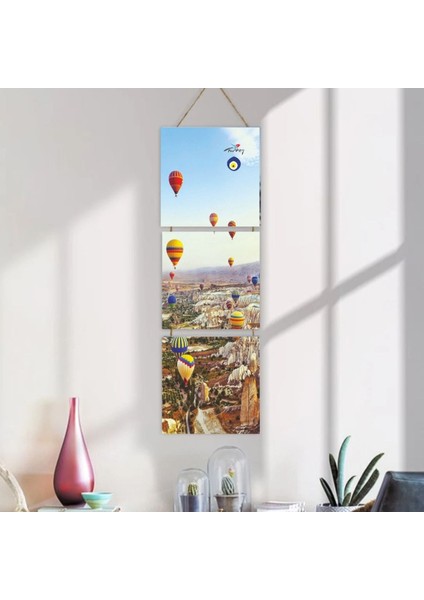 Ahşap Katlanabilir 3lü Tablo - TBL0106