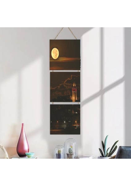 Ahşap Katlanabilir 3lü Tablo - TBL0101 fırsatları