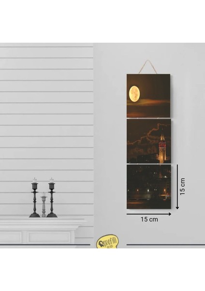 Ahşap Katlanabilir 3lü Tablo - TBL0101 indirimleri