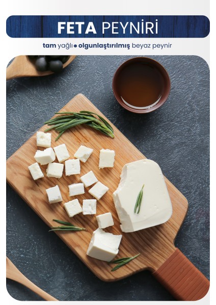 Feta Peyniri 400 Gr. - Tam Yağlı Olgunlaştırılmış Beyaz Peynir - Feta Cheese