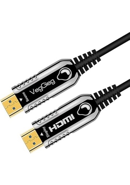 4K 60Hz 18GBPS Hdr Arc Hdcp Fiber Optik HDMI 2.0 Kablo 50 Metre