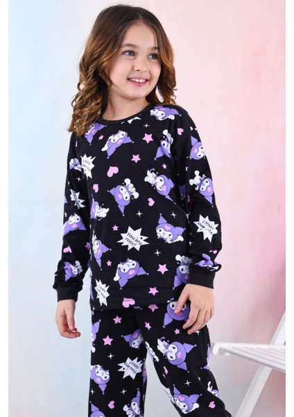 Kuromi Kız Çocuk Pijama Takımı
