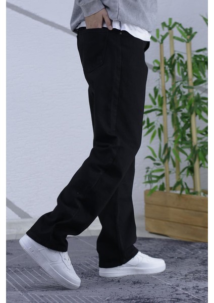 Erkek Baggy Bol Kesim Kot Pantolon modelleri
