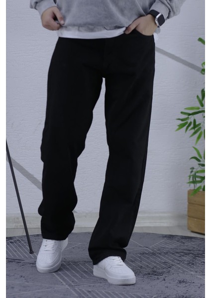 Erkek Baggy Bol Kesim Kot Pantolon fırsatları