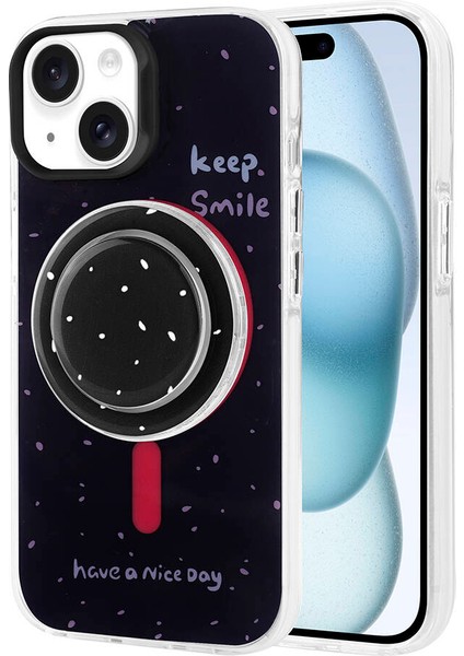 Apple iPhone 15 Kılıf Magsafe Şarj Özellikli Tak-Çıkar Pop Soketli Tiktok Kapak modelleri