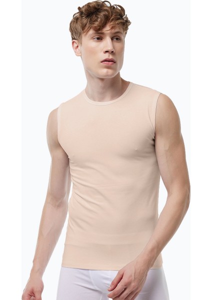 007 Erkek Sıfır Yaka Iz Yapmayan Modal Kolsuz Lycralı Atlet