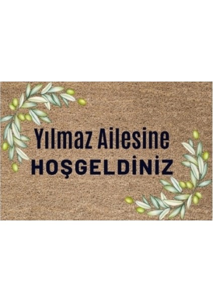 Kapı Önü Paspası Dekoratif Dijital Baskı Kişiye Özel P-2451