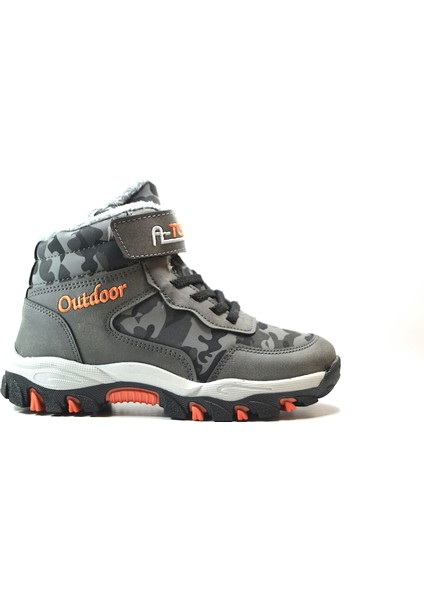 546 Gri & Haki Kürklü Cırtlı Erkek Çocuk Bot fiyatları