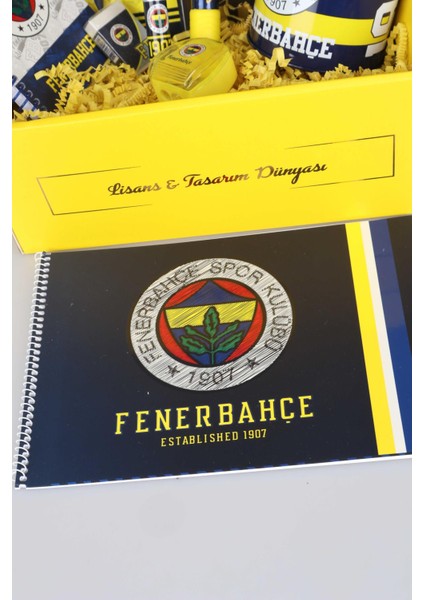 Dekomus Ile Lisanslı Fenerbahçe Özel Kutulu Premıum 19 Parça Kırtasiye Seti