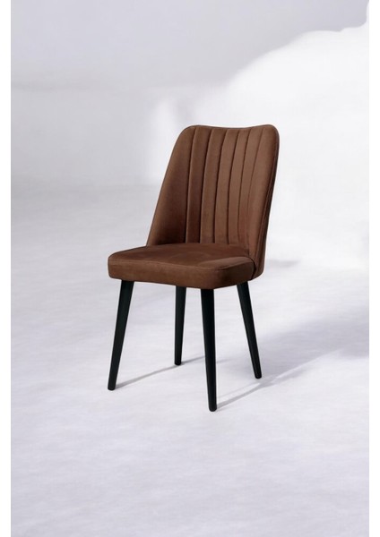 Soho Kumaşlı, Ahşap Ayaklı Şık ve Modern Polo Sandalye