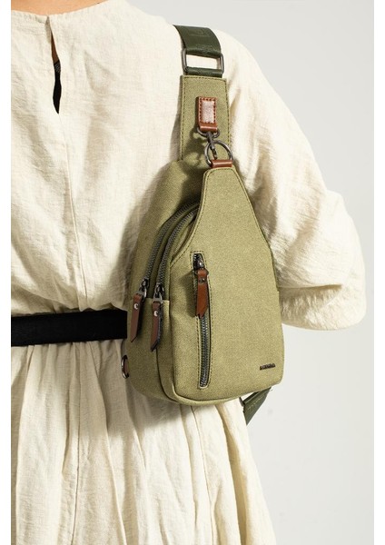 Kadın Body Bag Göğüs Çantası Kanvas Kumaş 27*17 cm Sırt Çantası Günlük Kullanıma Uygun Badybag fiyatları