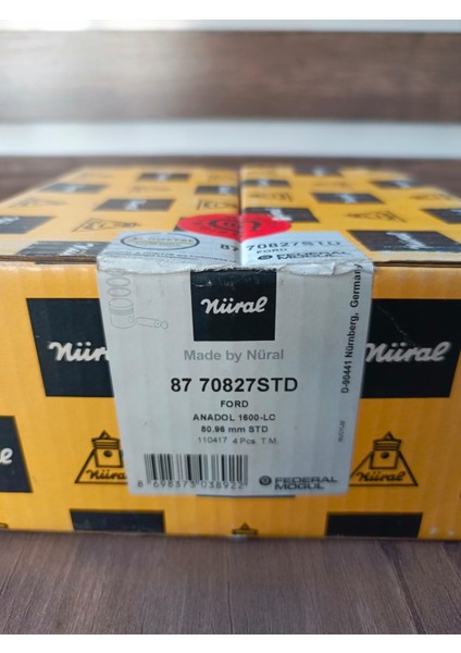 Anadol Sl 1600 / Sw / A8 / Otosan 500 Kamyonet 1.6 1978>1985 1600 Motor Std Piston-Segman Takım