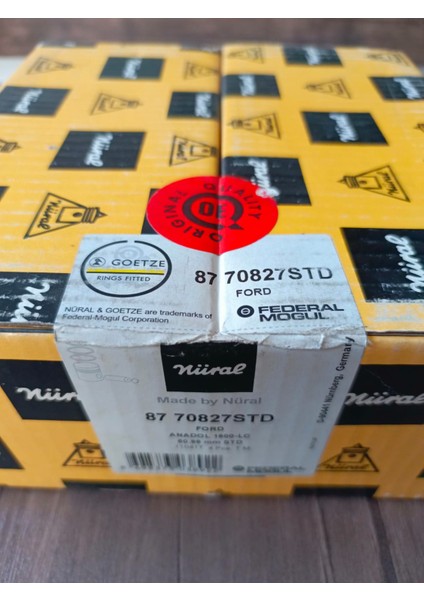 Anadol Sl 1600 / Sw / A8 / Otosan 500 Kamyonet 1.6 1978>1985 1600 Motor Std Piston-Segman Takım