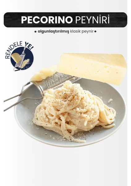 Pecorino Peyniri 500 Gr. - Klasik Italyan Peyniri - Olgunlaştırılmış Parmesan Tarzı Peyniri