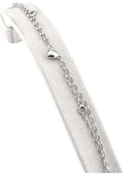 925 Ayar Gümüş Mıknatıslı Kalp Sevgili Çift Gümüş Bileklik fırsatları