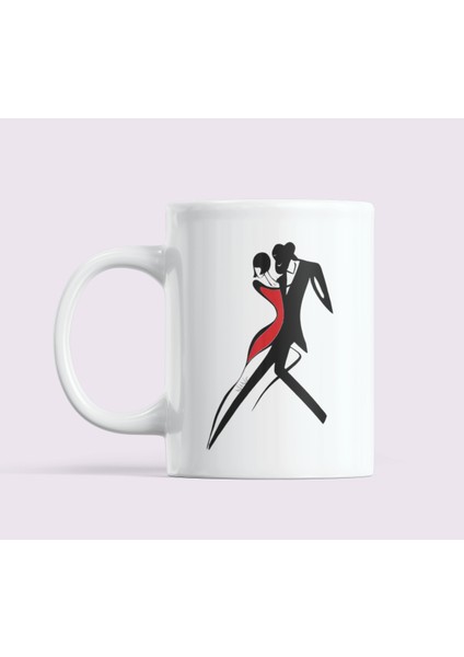 Aşk Tango Gibidir Love Dans Sevgililer Günü Aşk Temalı Hediyelik Baskılı Kupa Bardak