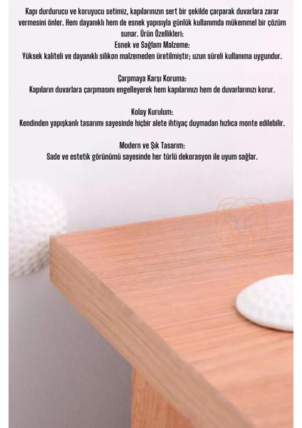 Kapı Stopperi Golf Topu Model Kapı Çarpma Önleyici 4 Adet 721172