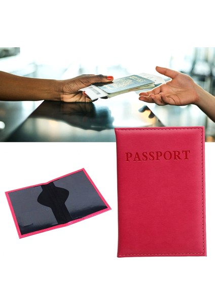 Pasaport Kılıfı - Pasaport Cüzdanı - Pasaport Koruma Kabı - Pasaport Koruyucu - Pasaportluk - Travel Wallet 1 Adet