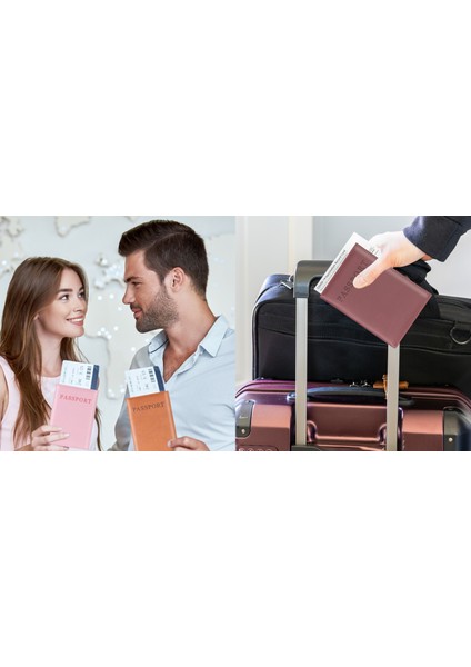 Pasaport Kılıfı - Pasaport Cüzdanı - Pasaport Koruma Kabı - Pasaport Koruyucu - Pasaportluk - Travel Wallet 1 Adet modelleri