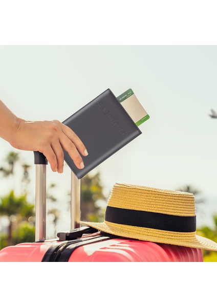 Pasaport Kılıfı - Pasaport Cüzdanı - Pasaport Koruma Kabı - Pasaport Koruyucu - Pasaportluk - Travel Wallet 1 Adet